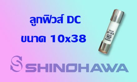 SHINOHAWA : ลูกฟิวส์ DC ขนาด 10×38